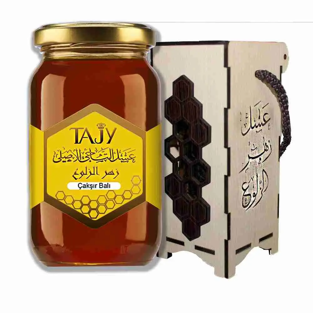 عسل زهرة الزلوع الطبيعي 475 جم – من تاجي الأصلي