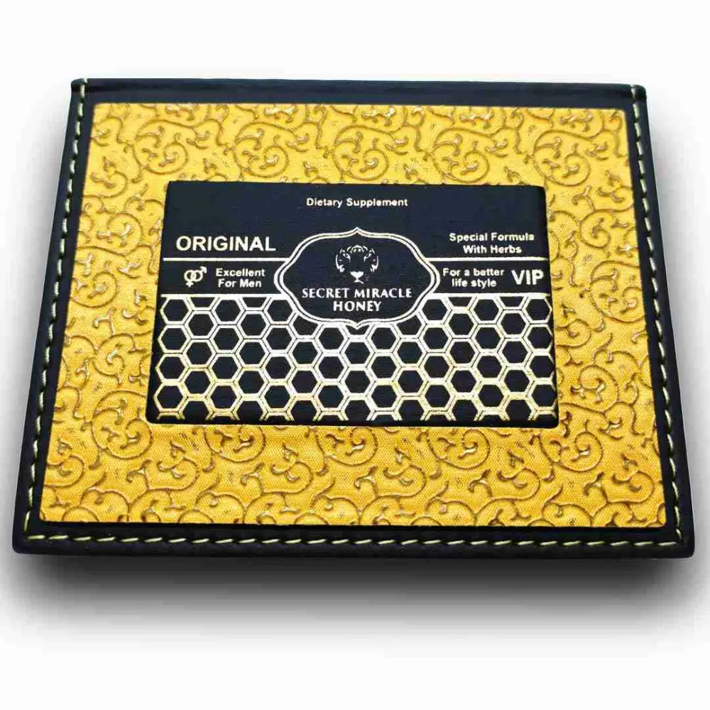 عسل المعجزة السرية تركيبة معجون فريدة عبوة جلد فاخرة 12 كيس ×15غرام
