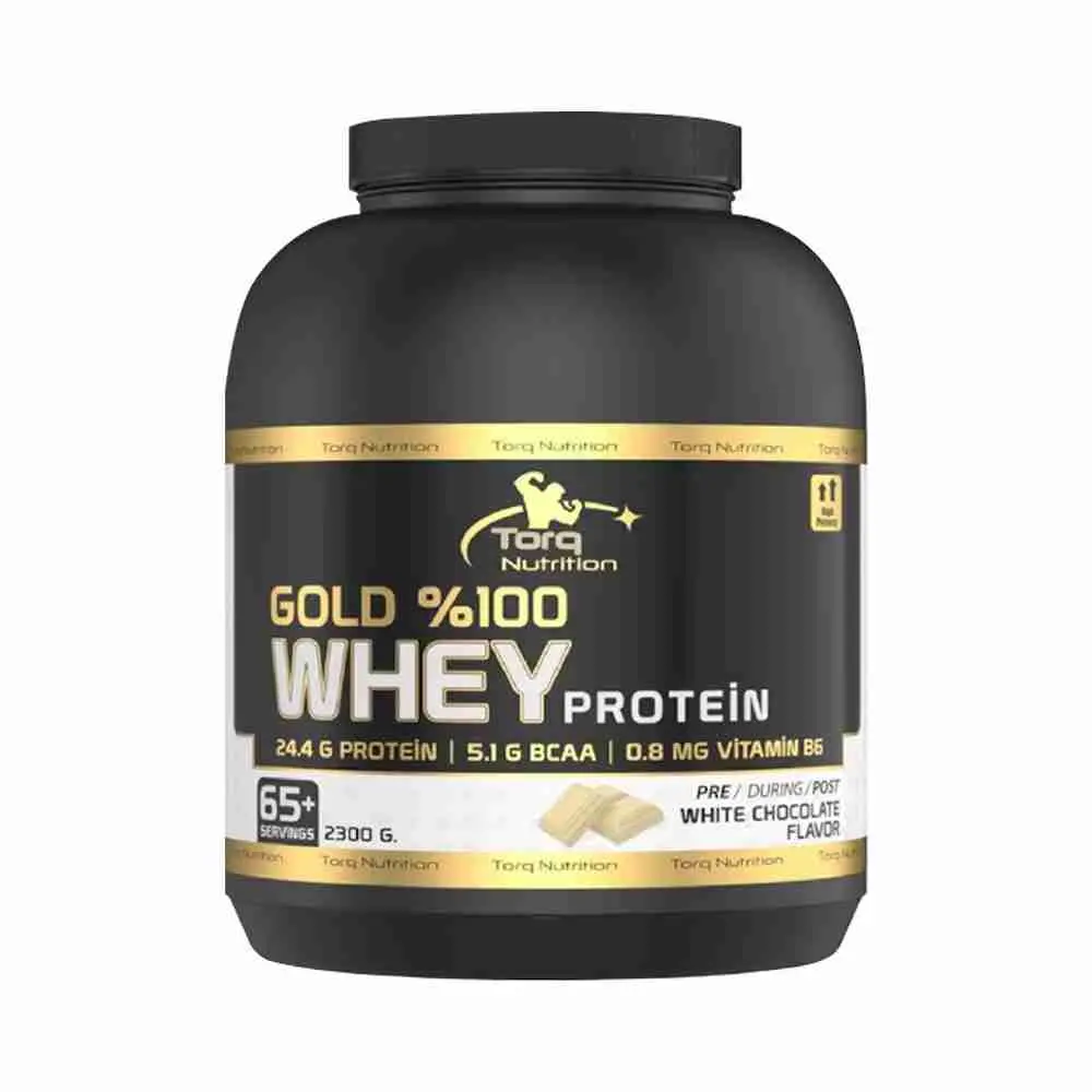 Gold Whey Protein من Torq Nutrition – بروتين عالي الامتصاص لدعم البناء العضلي – 2300 غرام